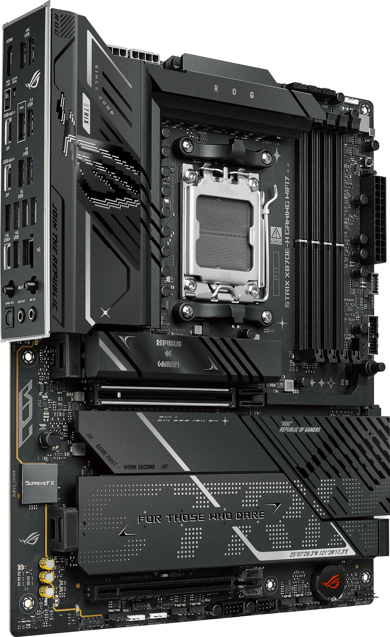 Pllakë amë ASUS ROG STRIX X870E-H GAMING WIFI7, Socket AM5, ATX, DDR5 deri 256GB, e zezë