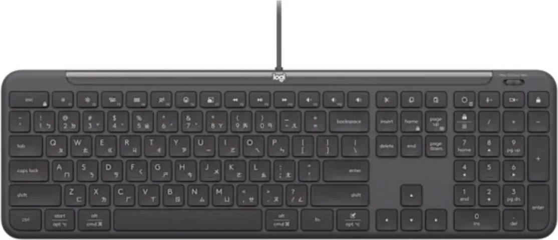 Tastierë Logitech Signature Slim Wired K620 (DE) 920-013327, graphite