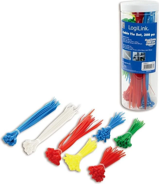 Lidhës kabllash LogiLink, set 300 copë