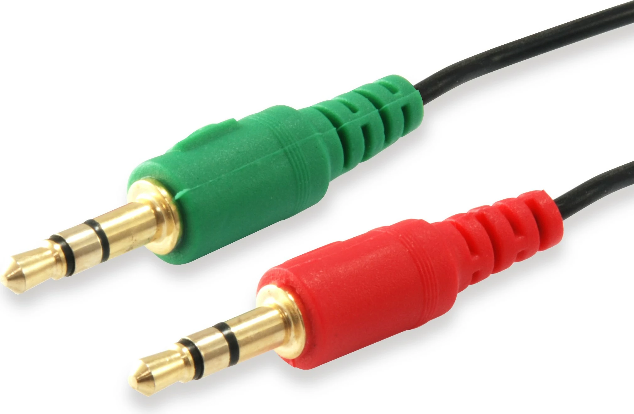 Kabllo audio splitter Equip 3.5mm, 2x3.5mm, 0.13m, e zezë