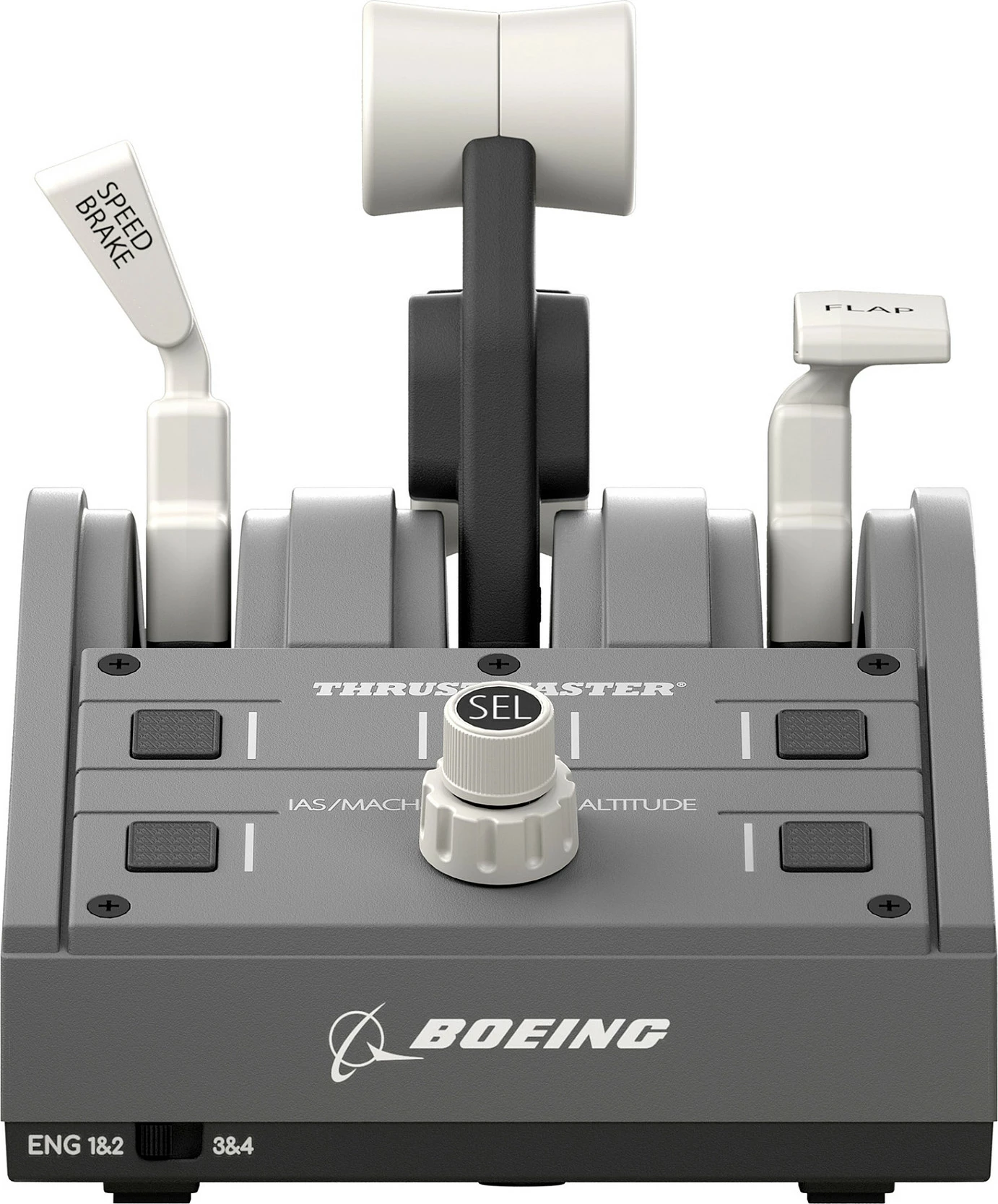 Set yoke dhe throttle Thrustmaster TCA Boeing Edition, me kabllo, zi/gri