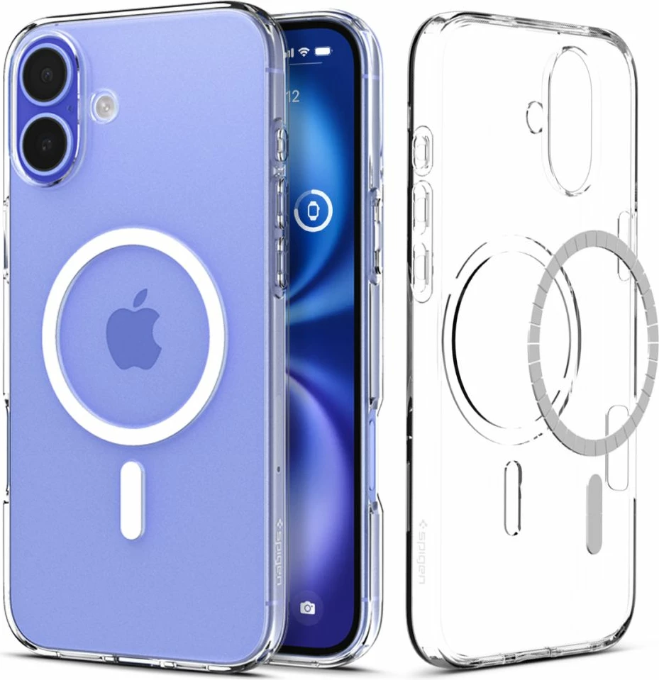 Mbështjellës Spigen Liquid Crystal Mag me MagSafe për iPhone 16 Plus, Transparent