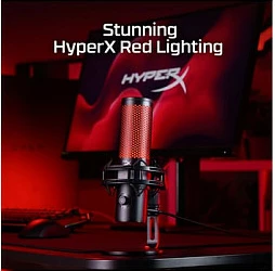 Mikrofon USB HyperX QuadCast 2, 24-bit/96kHz, 4 polar pattern, 3.5mm, i zi