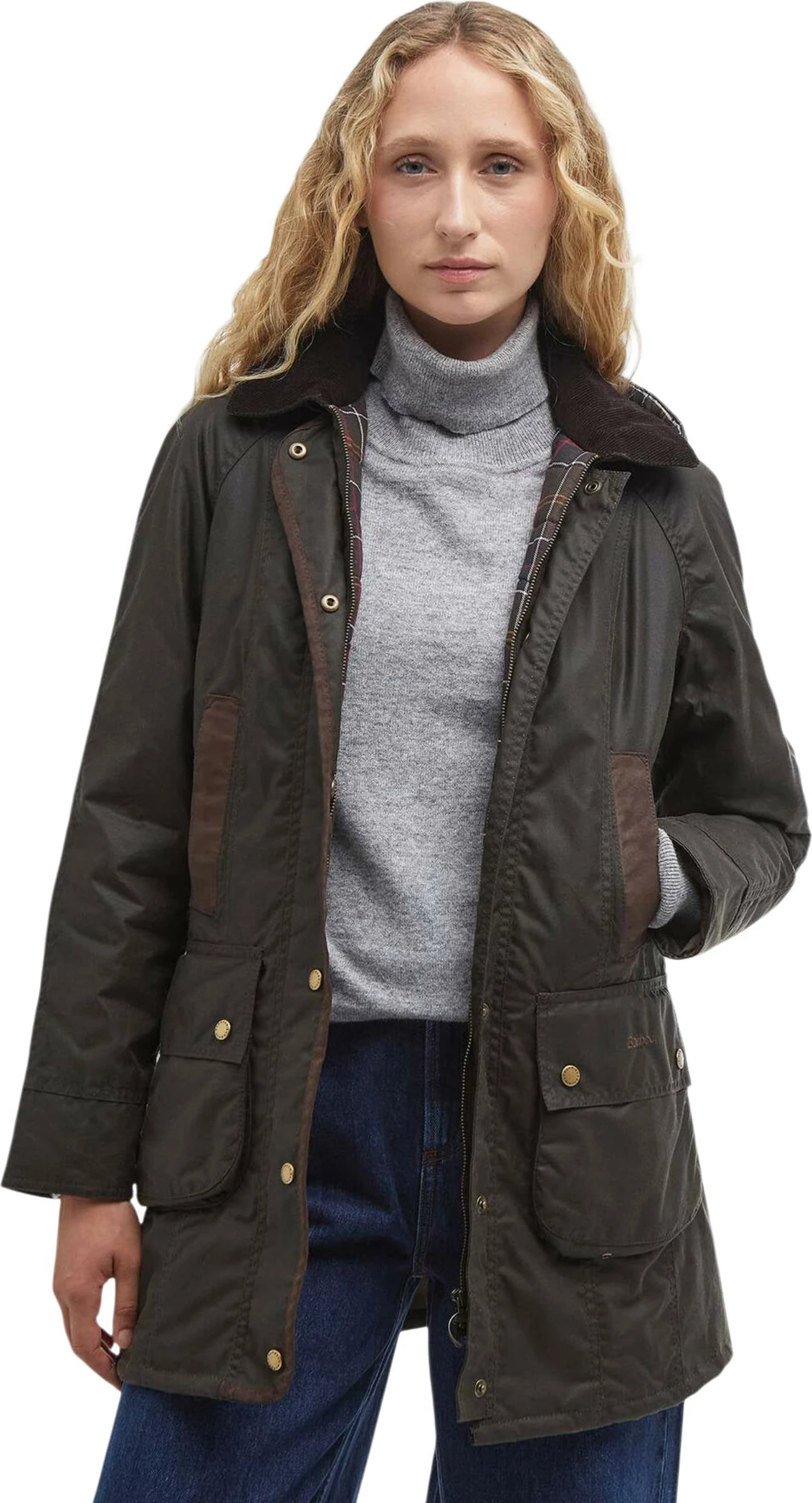 Jakne për femra Barbour Bower LWX0534, e gjelbër ulliri