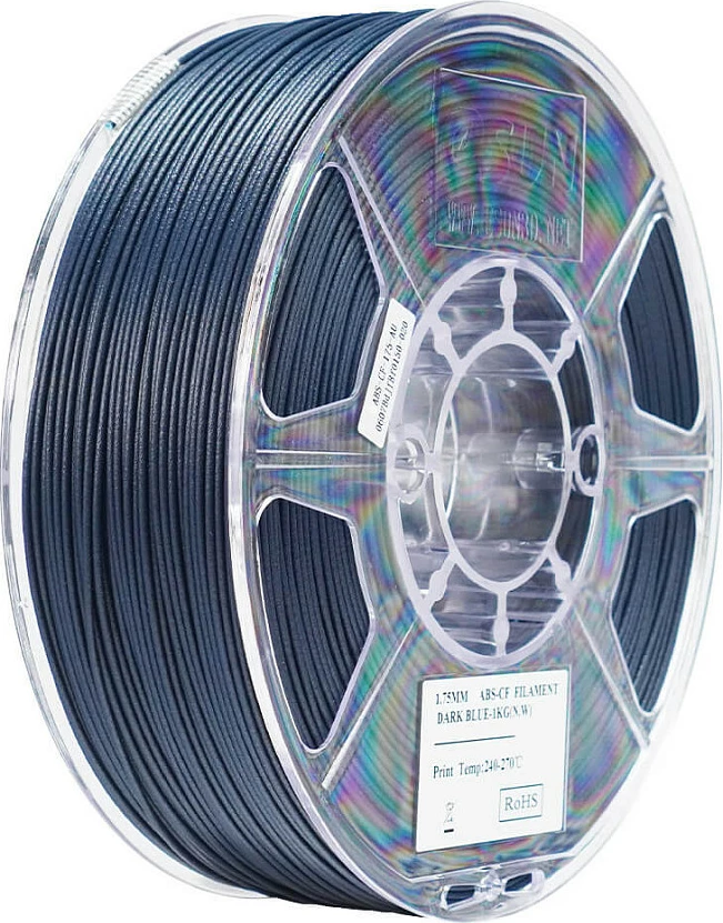 Filament ABS për printer 3D eSun eABS-CF, 1.75mm, 1kg, Dark Blue
