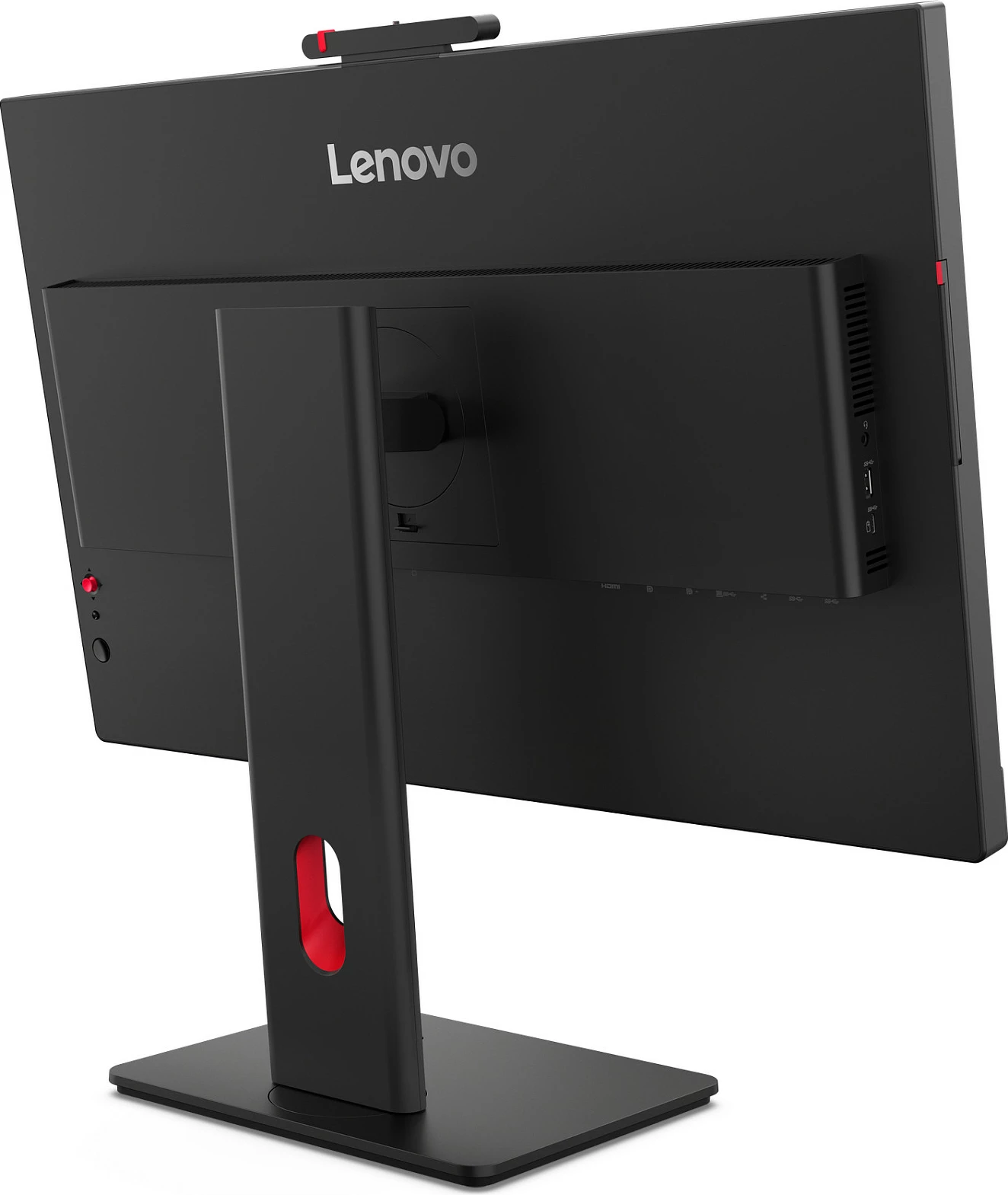 Monitor Lenovo ThinkVision T24-4v, 23.8", Full HD, kamerë+mikrofon+altoparlantë, USB hub, Eclipse Black