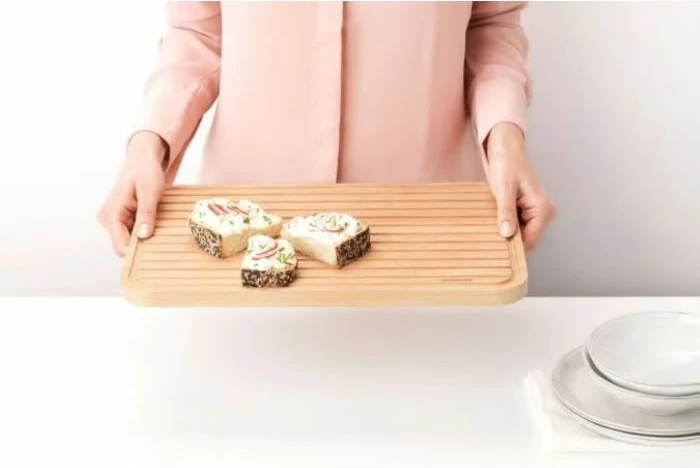 Dërrasë për prerje buke Brabantia Elegant 260728, 40x25 cm, dru ahu, natyrale