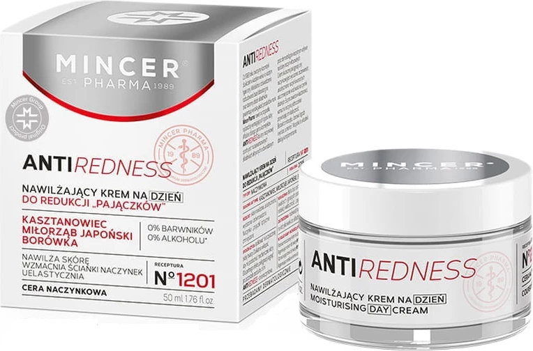 Krem ditor hidratues për femra Mincer Pharma AntiRedness No.1201, 50ml