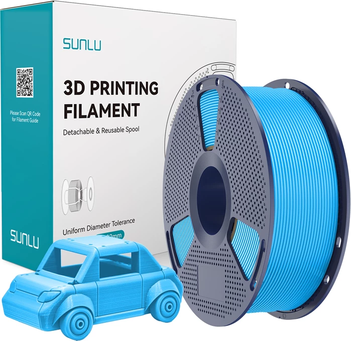 Filament 3D PETG Sunlu PETG C, Cyan