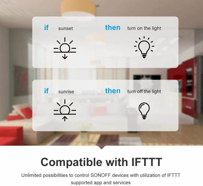 Switch smart Wi‑Fi SONOFF RFR2 10A/2200W, i bardhë