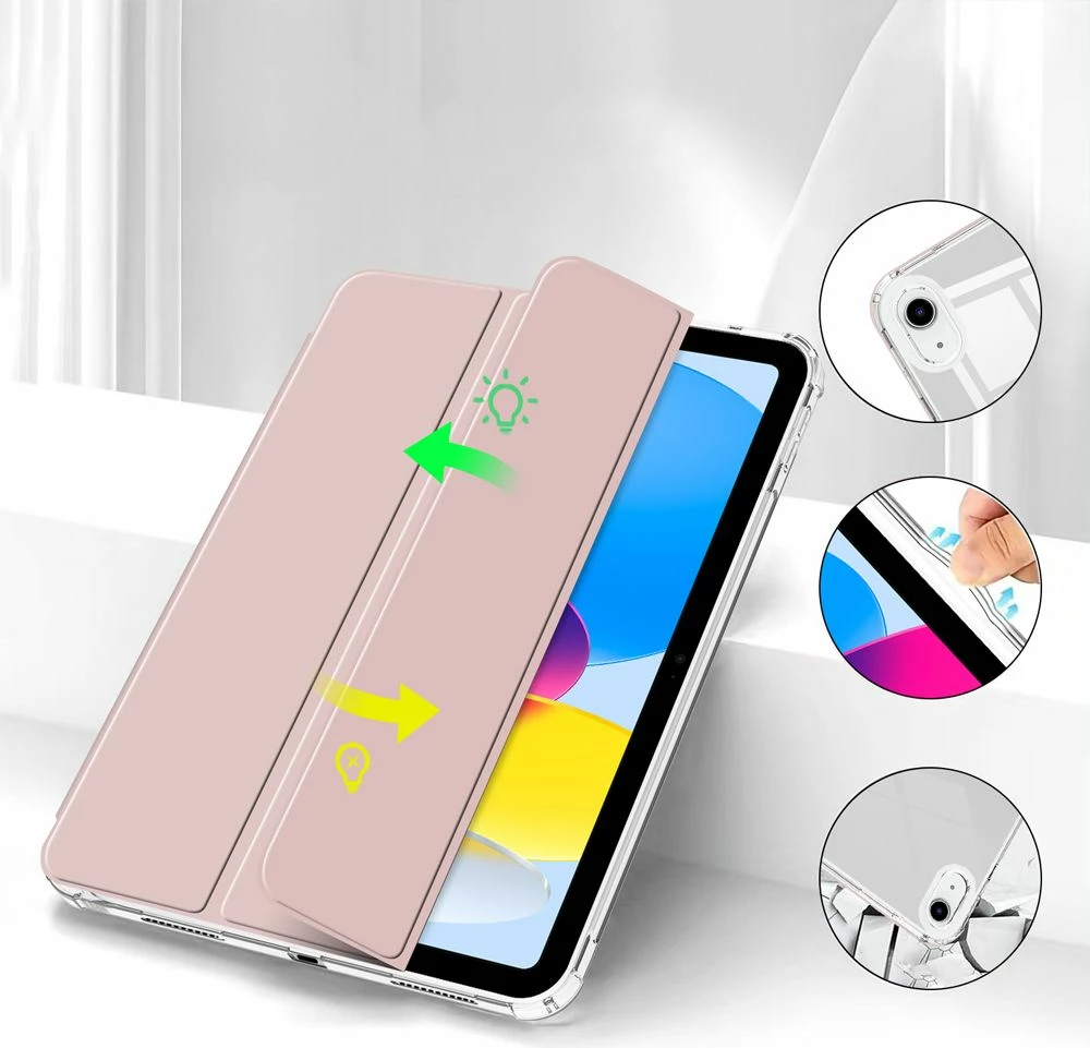 Mbështjellës tablet Tech-Protect SC Pen Hybrid për iPad 10.9" (2022), rozë e çelët