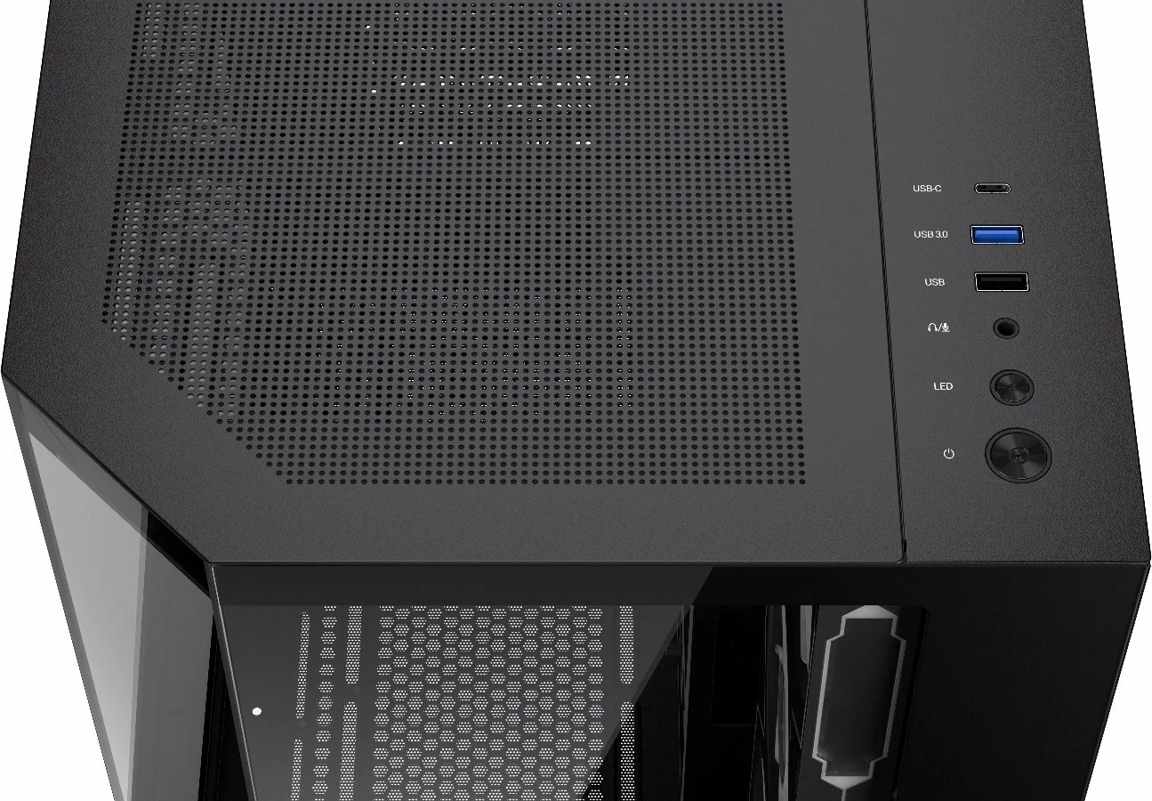 Kasë Krux Empero ARGB (KRXD010) midi tower ATX, e zezë