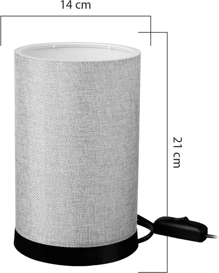 Llambë tavoline Fana, ngjyrë bezhë, D14x21cm