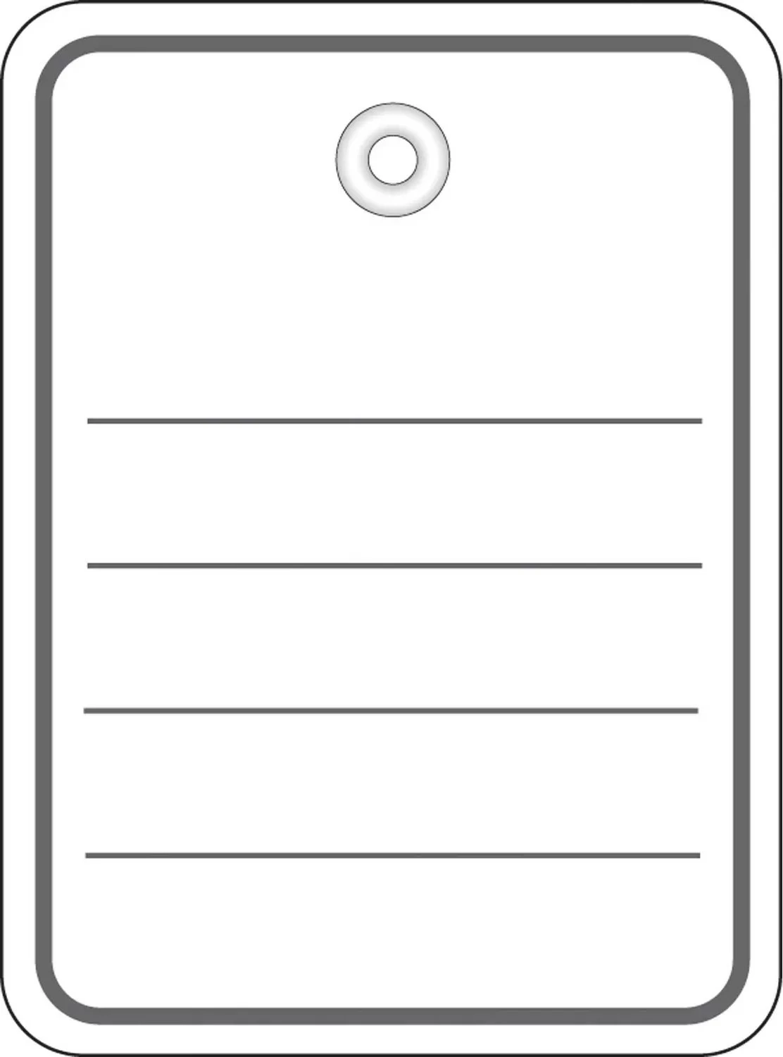 Etiketa mallrash HERMA 48x65mm me vrimë dhe litar, 1000 copë, gri, bardhë