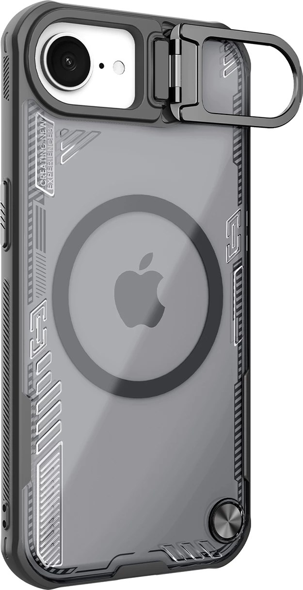 Mbështjellës Nillkin Iceblade Prop Magnetic me stand, për iPhone 16e, i zi