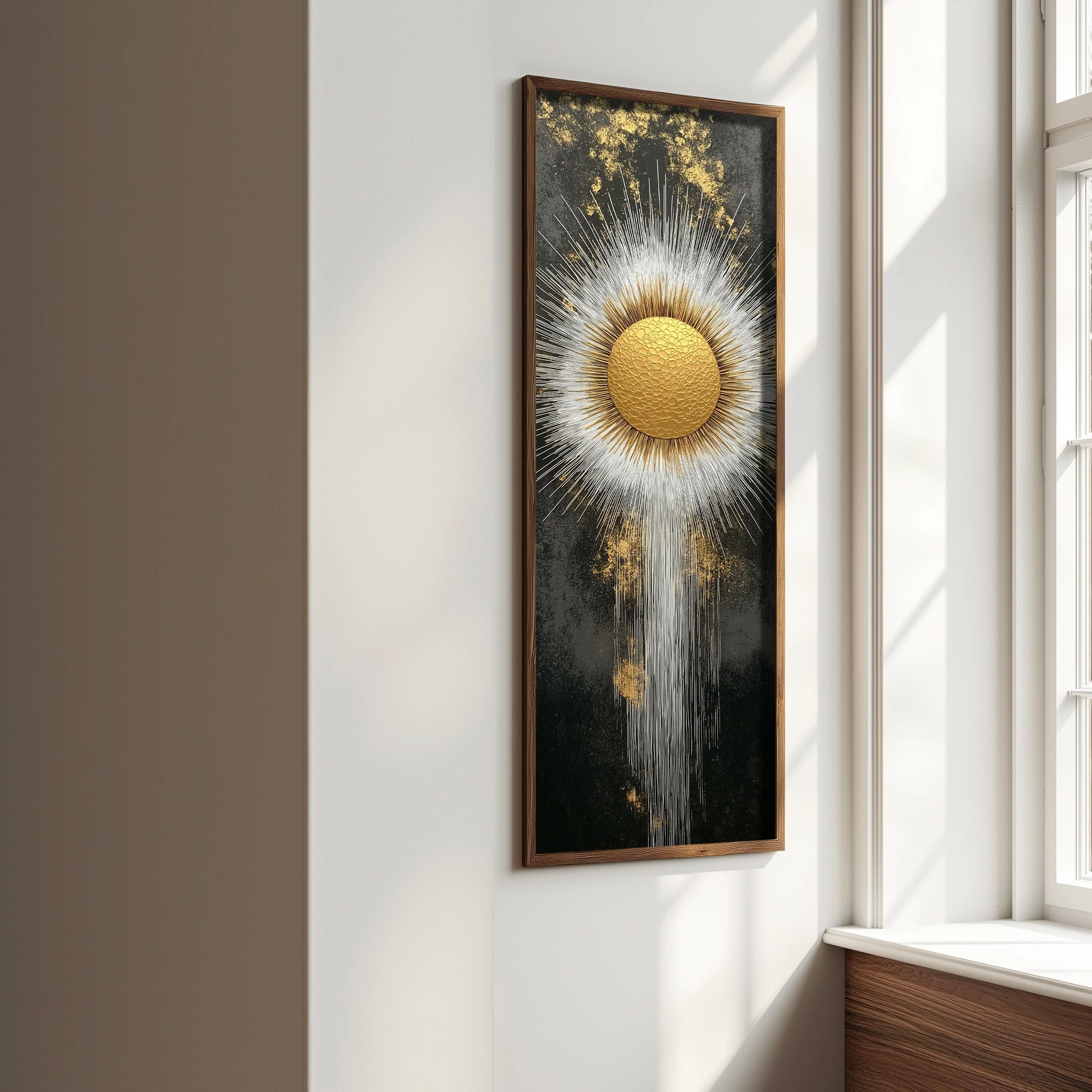 Pikturë dekorative me kornizë MDF, Wallity, EMR086, shumëngjyrëshe, 40x120x3.5 cm
