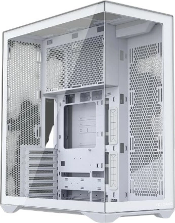 Kasë Full Tower, MODECOM, Volcano Space XL AT-SPACE-XL-NF-0000-20, ATX/E-ATX/mATX/ITX, x13 vende për ftohës, pa ventilatorë, e bardhë