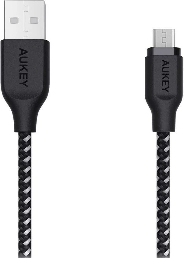 Kabllo USB-A në MicroUSB AUKEY CB-AM2, 2m, 12W, Bardhë
