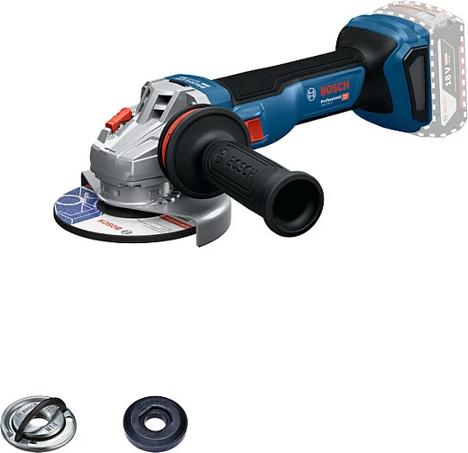Brus këndor me bateri Bosch GWS 18V-11 Professional Solo, 18V, 125 mm, pa bateri/karikues, blu/zi