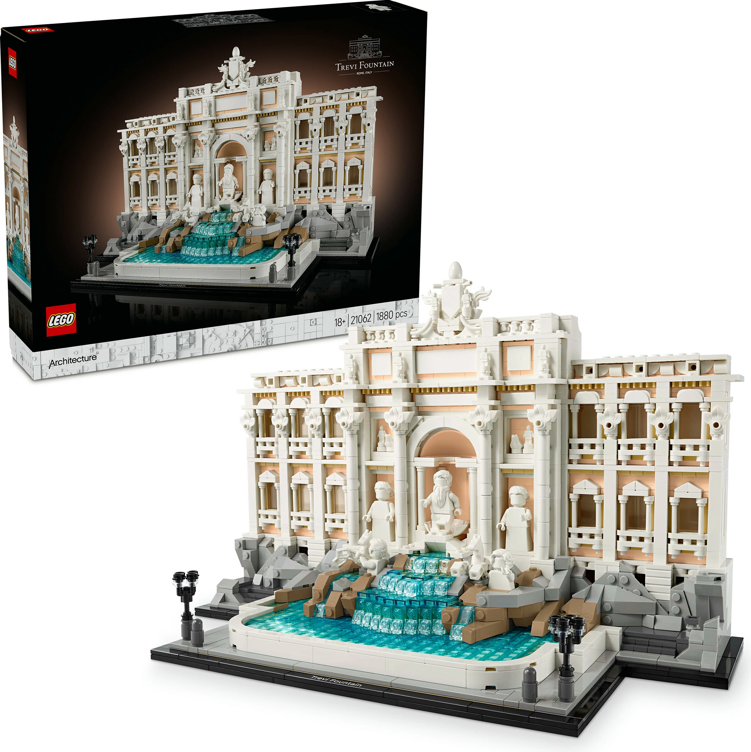Set ndërtimi LEGO Trevi Fountain, 1880 copë, plastikë, shumëngjyrësh