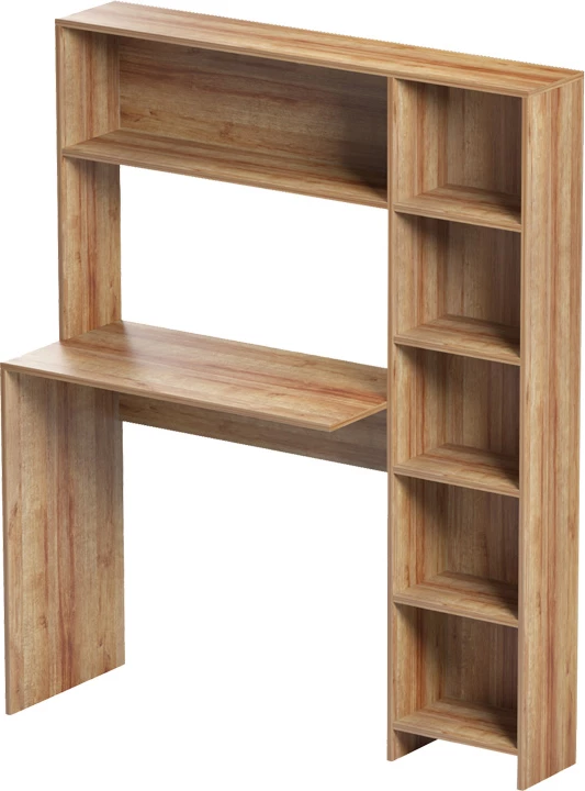 Tavolinë pune me raft librash, ngjyrë lisi, Janson, 113.2x40x141.8cm