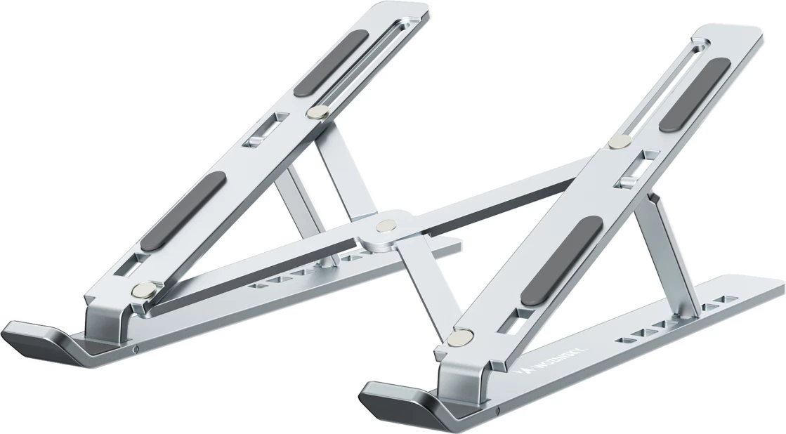 Mbajtëse laptopi Wozinsky WDCX-X8S, e palosshme, e rregullueshme 10-16\", 6 pozita, 10 kg, alumin, argjendtë