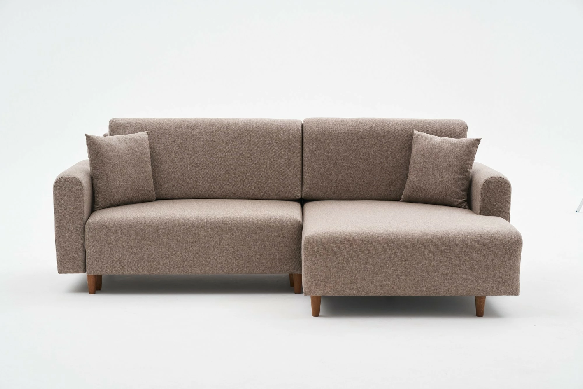 Kënd divan-krevat Atelier del Sofa, mane djathtas, ngjyrë kafe