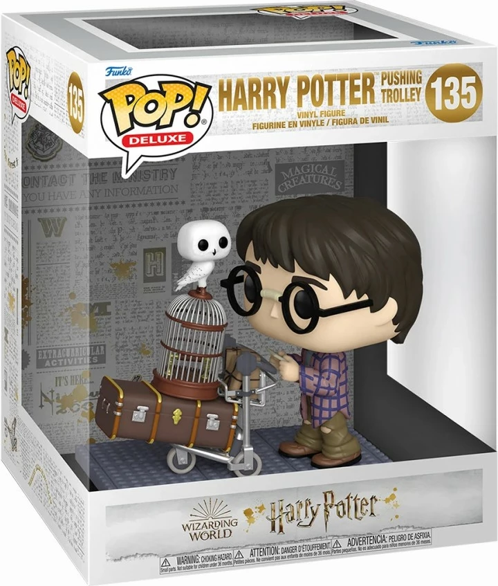 Figurinë koleksionuese Funko POP! Deluxe Harry Potter Anniversary "Harry Pushing Trolley"