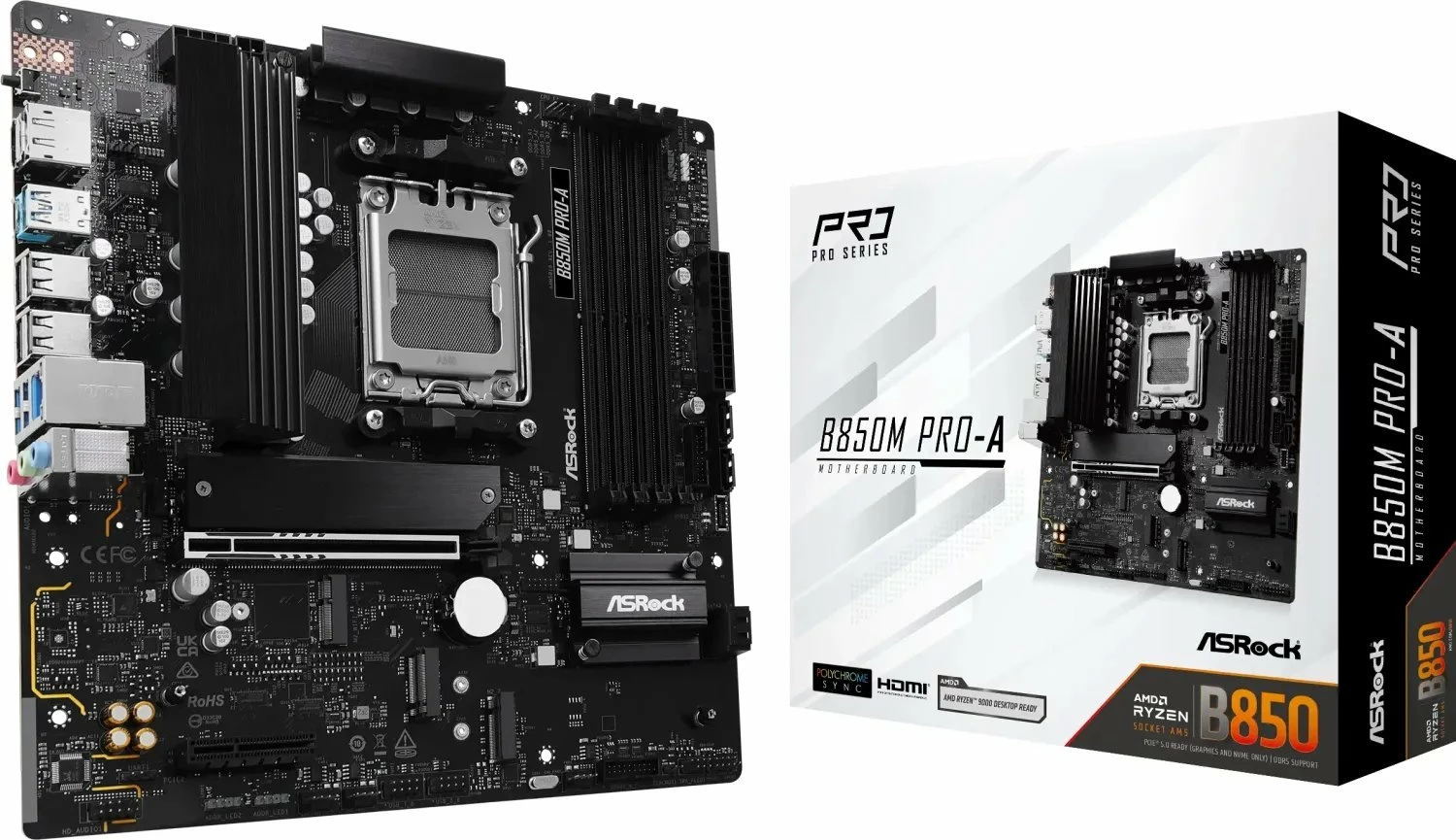 Pllakë amë ASRock B850M PRO-A Micro ATX DDR5 deri 256GB