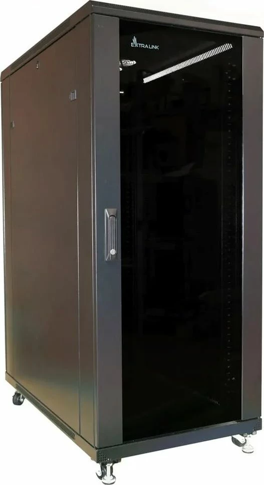 Kabinet rack 19" ExtraLink EX.11380 32U 600x1000mm në këmbë, i zi