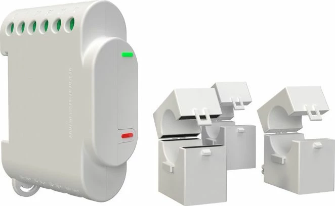 Matës energjie me klema Shelly 3EM, Wi‑Fi, 3-fazor, 3x transformator rryme 120A