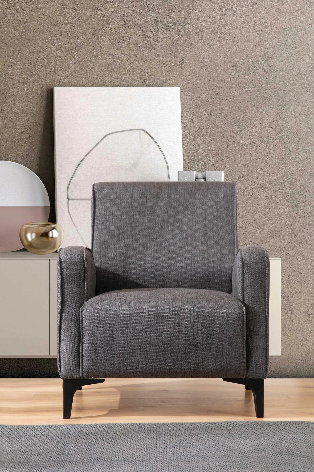 Karrige Wing Petra, anthracite