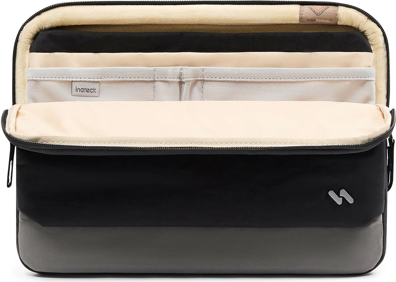 Çantë sleeve për laptop Inateck 13", me zinxhir, najlon, e zezë