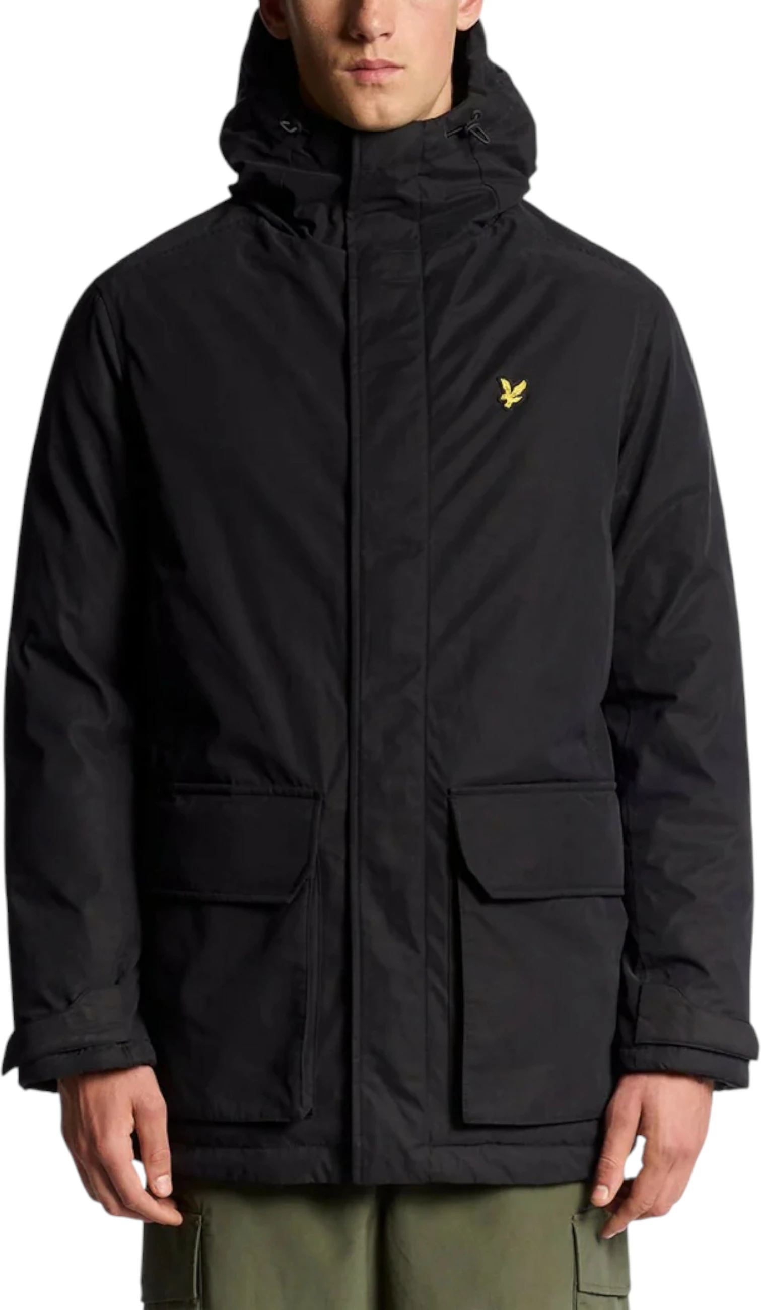 Jakne parka për meshkuj Lyle & Scott JK2320V, e zezë