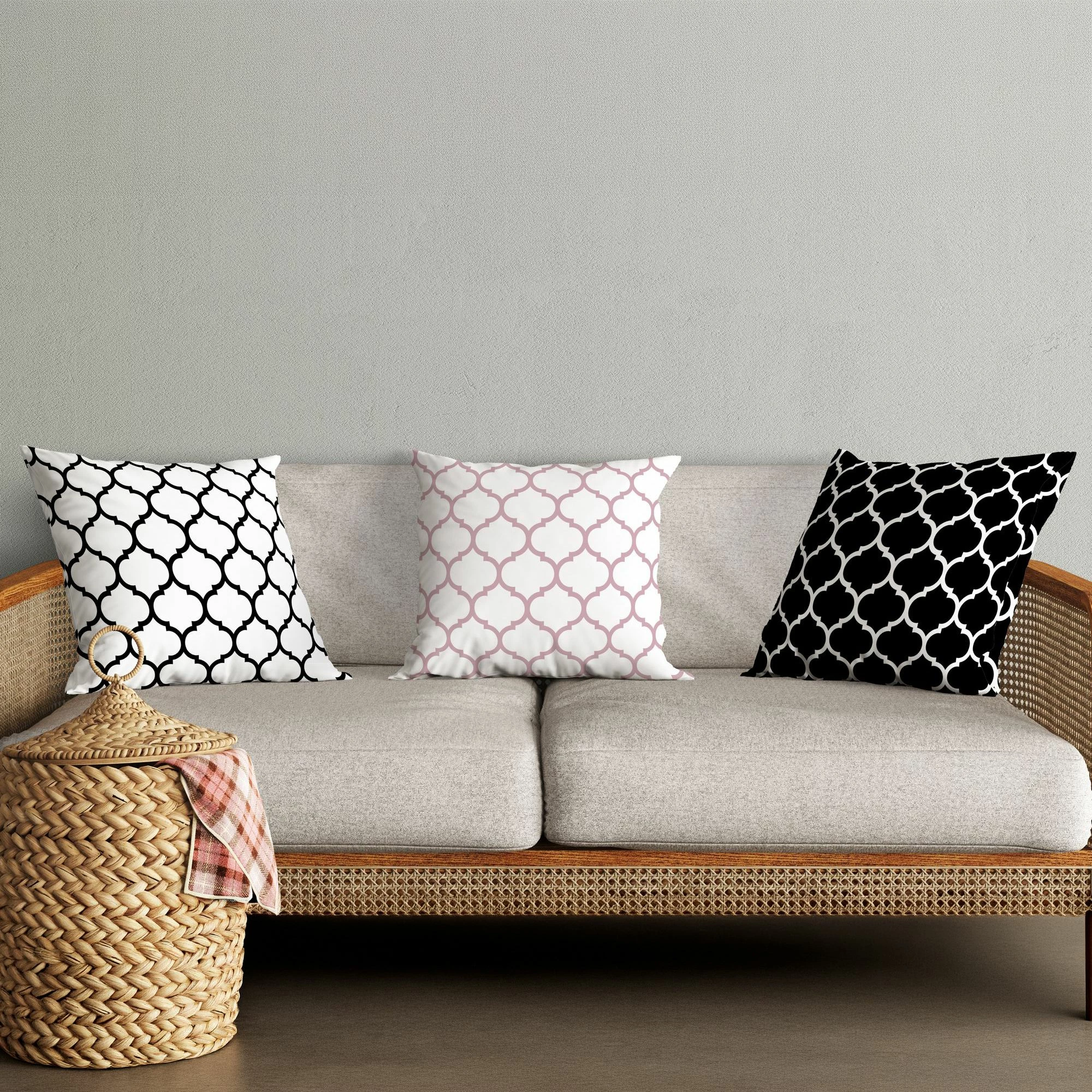 Set jastëkësh dekorativ (3 copë), Aberto Design, HMI-KIR-121