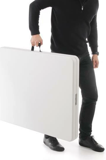 Tavolinë catering palosëse drejtkëndëshe, Amerbox, 1830x750x(H)740 mm, e bardhë