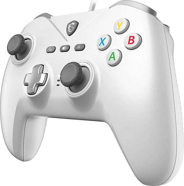 Gamepad MSI Force GC200, USB me kabllo 2m, për PC/Android, i bardhë