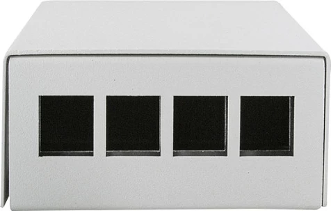Kuti konsolidimi rrjeti LogiLink, 4-port, montim tavolinë/mur/shinë, gri