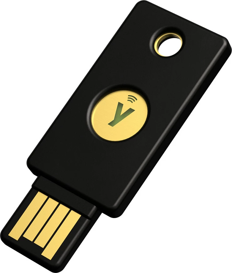 USB Çelës sigurie Yubico, USB-A, FIDO2, NFC, i zi