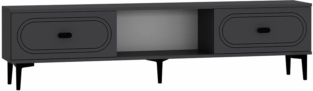 Komodë TV Skye Decor, ngjyrë antracit, 150x40.6x29.6cm