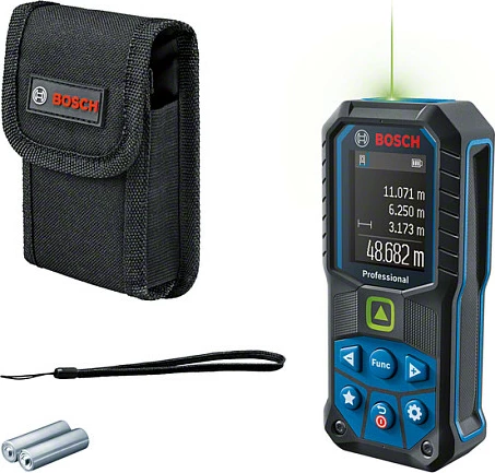 Matës distance me laser Bosch GLM 50-25 G, deri 50 m, lazer i gjelbër, blu/zi