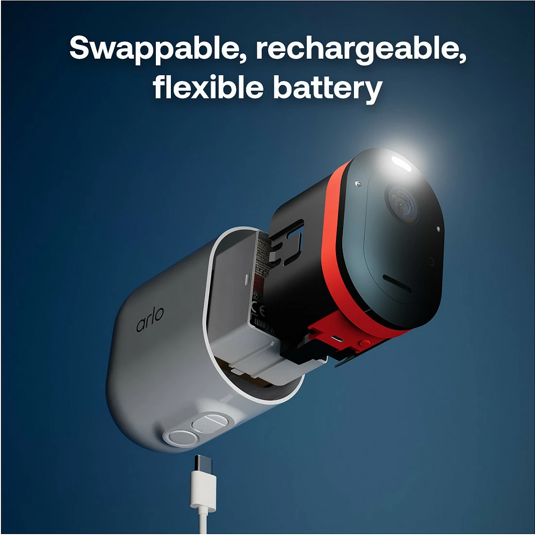 Kamerë sigurie ARLO Pro 6 2K+ (x2), IP Outdoor, Wired & Wireless, 160°, Night Vision me ngjyra, e bardhë
