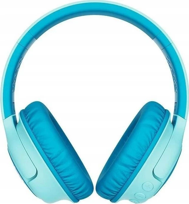 Kufje pa tela PowerLocus Bobo Kids, Bluetooth 5.3, LED, AUX 3.5mm, blu