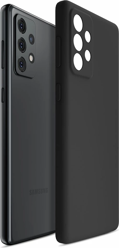 Mbështjellës silikon Samsung Galaxy A53 5G 3mk, i zi