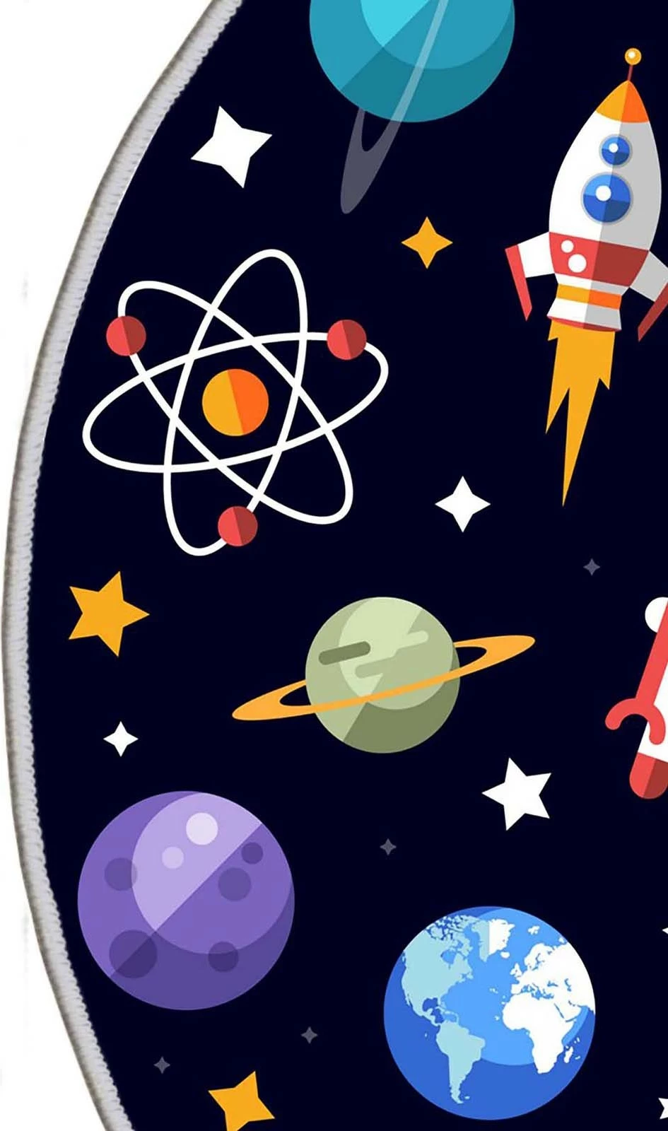 Qilim i rrumbullakët për korridor, shumëngjyrësh, Conceptum Hypnose, HMNT926, 100x100cm