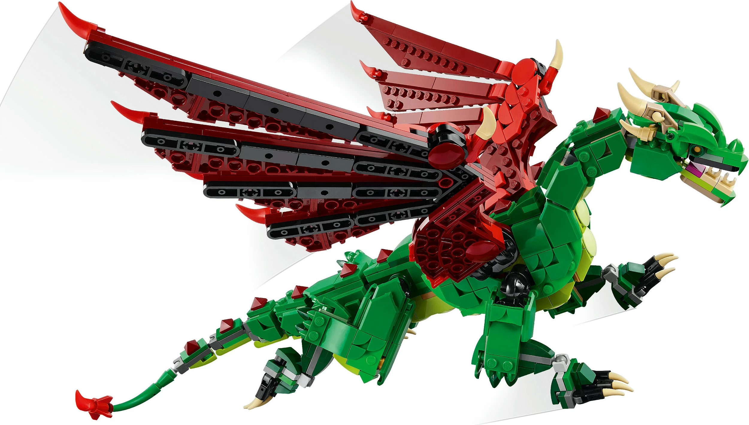 Set ndërtimi LEGO Creator Green Dragon 31161, shumëngjyrësh