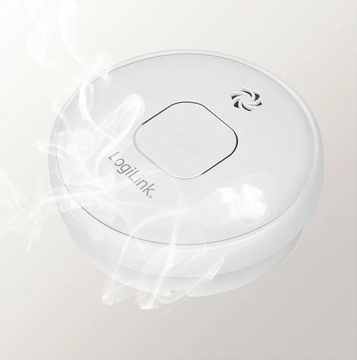 Alarm tymi LogiLink, bateri 10 vjet, VdS, i bardhë