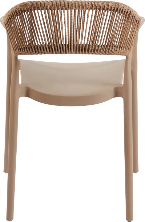 Karrige me krahë Ankara, e grumbullueshme, ngjyrë moka dhe natyrale, 54x55.5x77cm