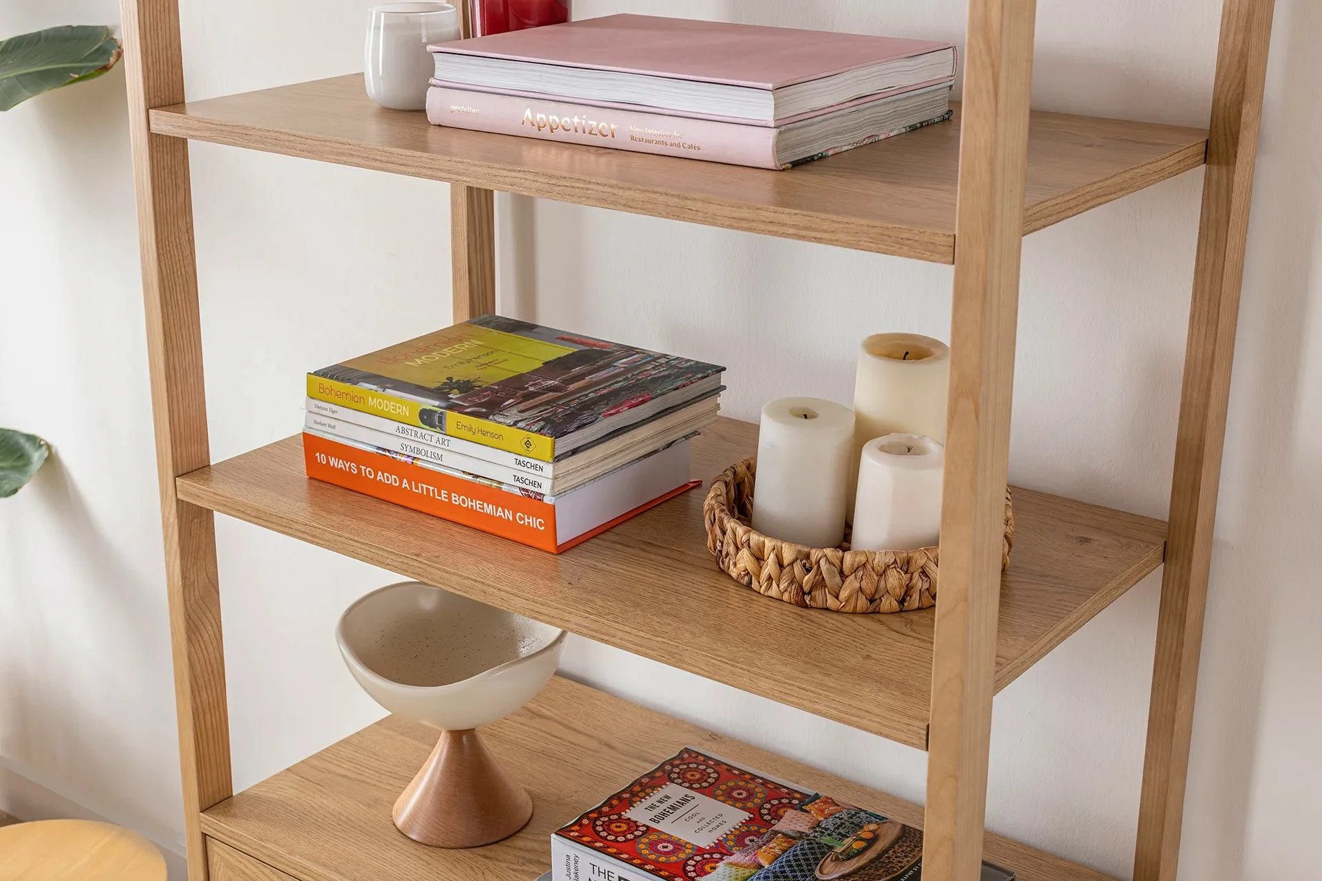 Raft librash Hanah Home, Nala 75, ngjyrë natyrale