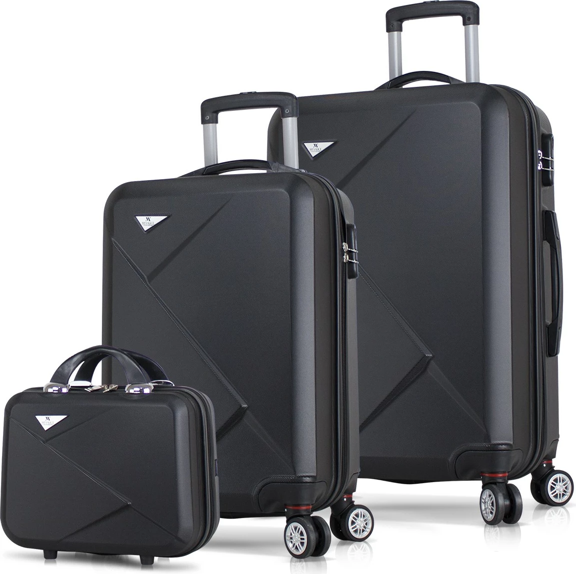 Set valixhesh (3 copë), Zoozie Bags, 1482, ngjyrë e zezë